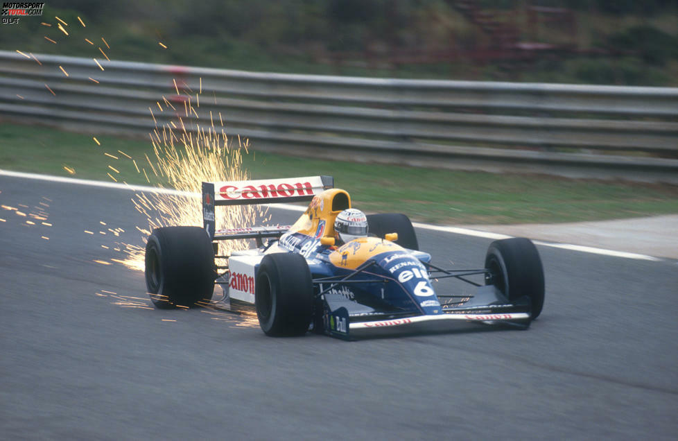 1991 beginnt mit dem von Adrian Newey designten FW14 eine neue Erfolgsära in der Williams-Geschichte, auch wenn es im ersten Jahr (noch) nicht zum Titel reicht. 1992 aber wird Nigel Mansell mit dem FW14B Champion, ...