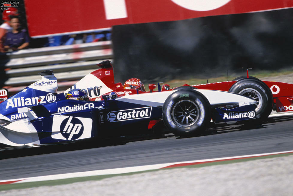 ... sein Teamkollege Juan Pablo Montoya nimmt es 2003 mit Bruder Michael auf. Der FW25 gilt als eines der besten Autos im Feld. Für den Titel reicht's letztendlich nicht ganz.