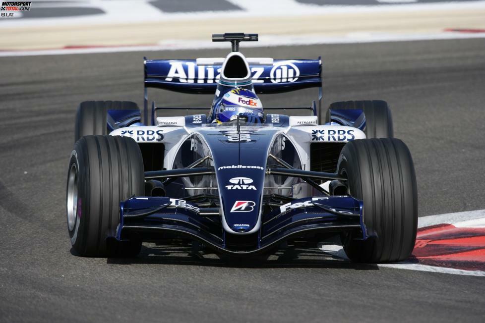 ... denn 2006 steckt im FW28 ein Cosworth-Motor. Rookie Nico Rosberg fährt gleich bei seinem Debüt in Bahrain die schnellste Rennrunde.