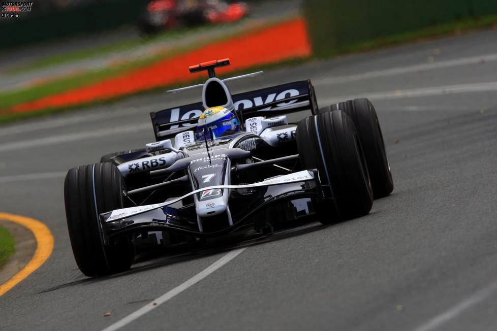 Nico Rosberg schafft beim Saisonstart 2008 mit dem FW30 den Sprung aufs Podest.