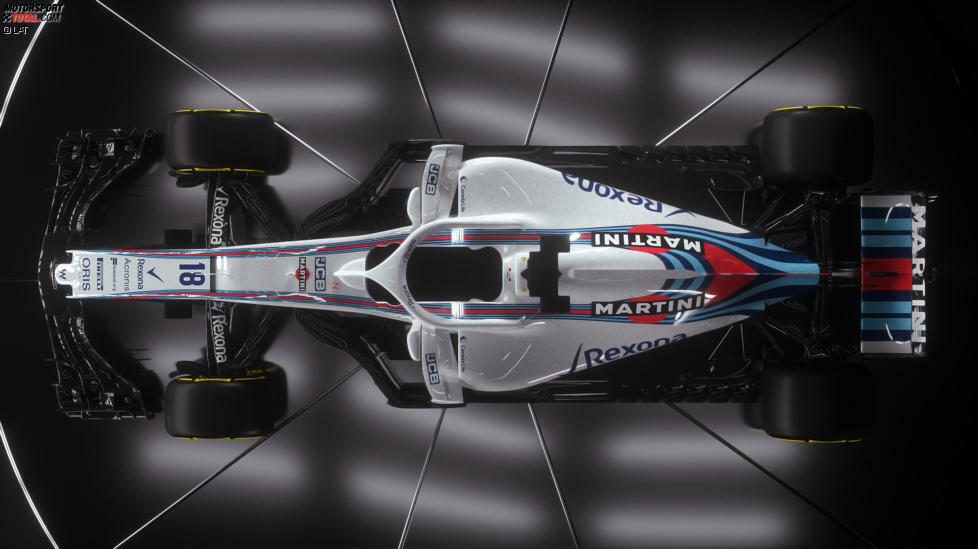 FW41 von 2018: Das letzte Williams-Design im Martini-Look.