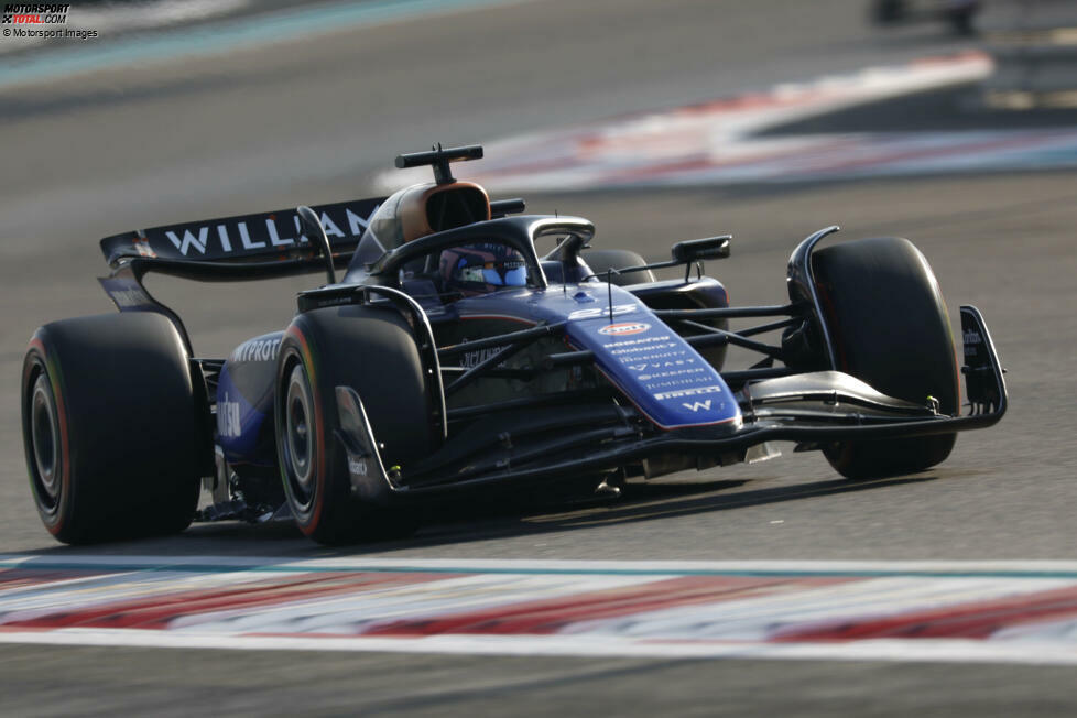 Für 2024 ändern sich wieder nur Details am Williams-Look: Es bleibt bei Dunkelblau und Schwarz und kleinen Farbakzenten mit Rot und Weiß am FW46. Aufgrund vieler Zwischenfälle bleibt der Erfolg auf der Strecke: Platz neun in der WM mit nur 17 Punkten.