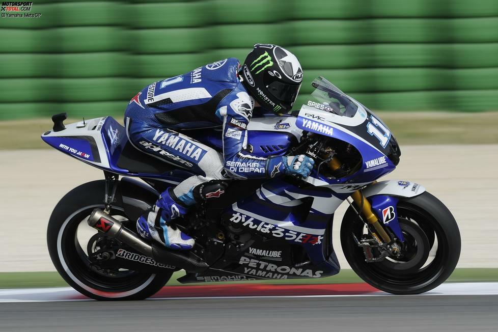 2011 (YZR-M1) - Fahrer: Jorge Lorenzo, Ben Spies, Katsuyuki Nakasuga (Ersatzfahrer) - Bilanz: 4 Siege, 14 Podestplätze, 2 Poles, Vizetitel in Hersteller- und Fahrer-WM (Lorenzo)