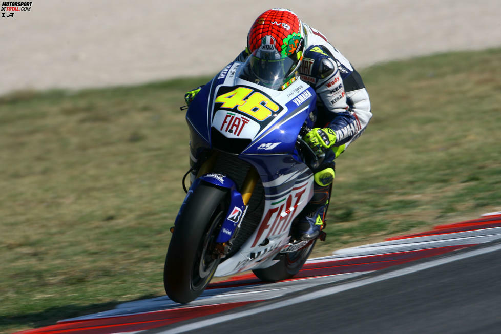 2008 (YZR-M1) - Fahrer: Valentino Rossi, Jorge Lorenzo - Bilanz: 10 Siege, 22 Podestplätze, 6 Poles, Titel in Hersteller- und Fahrer-WM (Rossi)