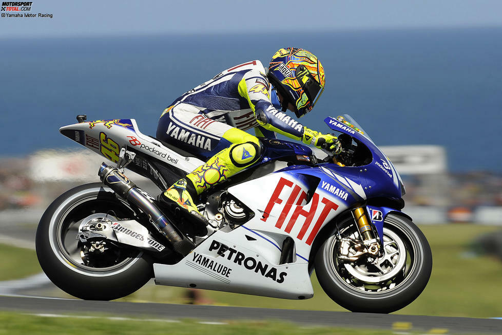 2009 (YZR-M1) - Fahrer: Valentino Rossi, Jorge Lorenzo, Ben Spies (Testfahrer) - Bilanz: 10 Siege, 25 Podestplätze, 12 Poles, Titel in Hersteller- und Fahrer-WM (Rossi)