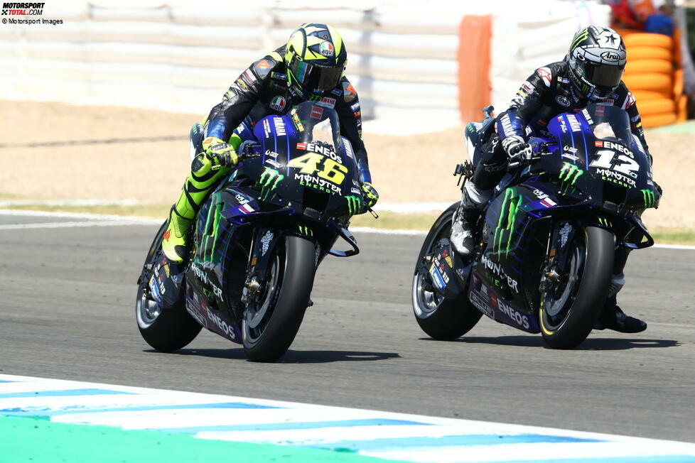 2020 (YZR-M1) - Fahrer: Valentino Rossi, Maverick Vinales, Garrett Gerloff (Ersatzfahrer) - Bilanz: 1 Sieg, 4 Podestplätze, 3 Poles, Vizetitel in der Hersteller-WM