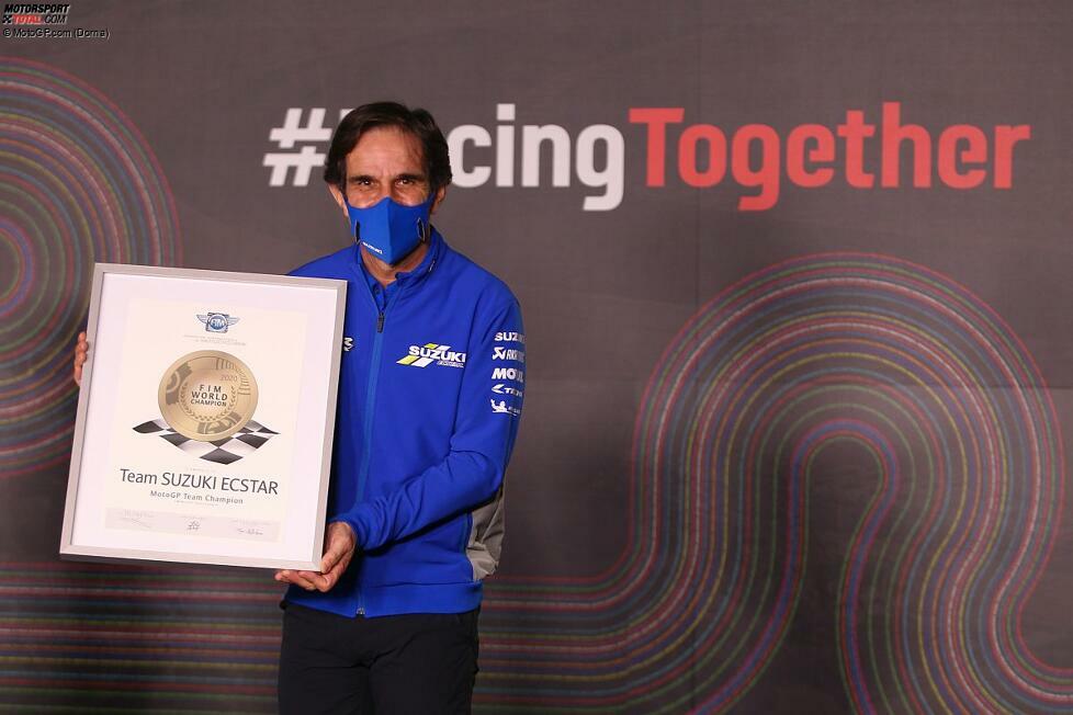 MotoGP: Davide Brivio erhält die Auszeichnung für den Gewinn der Team-Weltmeisterschaft (Suzuki)