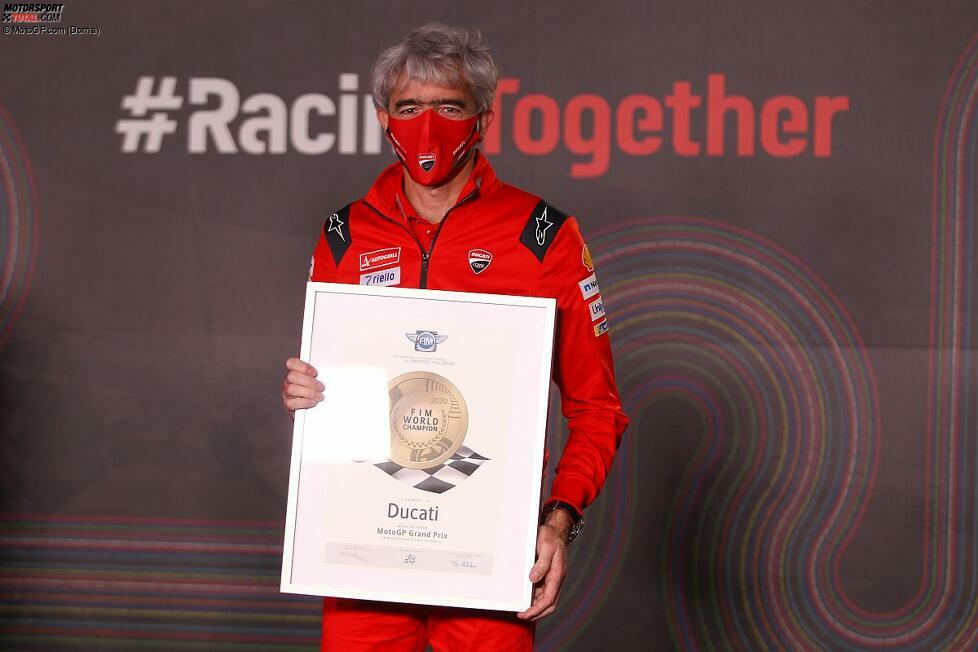 MotoGP: Gigi Dall'Igna erhält die Auszeichnung für den Gewinn der Konstrukteurs-Weltmeisterschaft (Ducati)