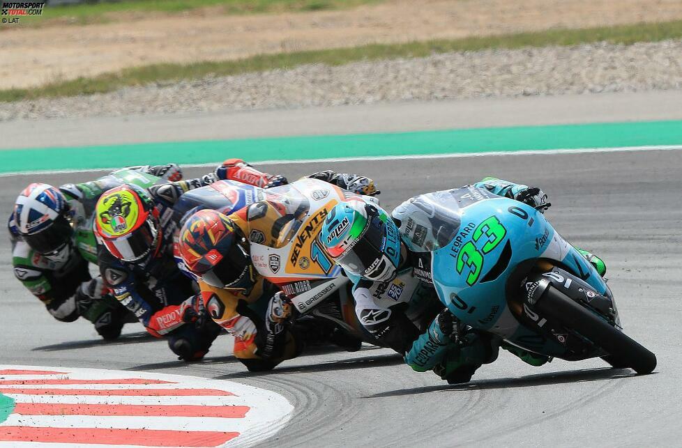 2018 geht Bastianini für das Leopard-Team an den Start. Er gewinnt in Barcelona und steht insgesamt fünfmal auf dem Podest. Es wird WM-Platz vier.