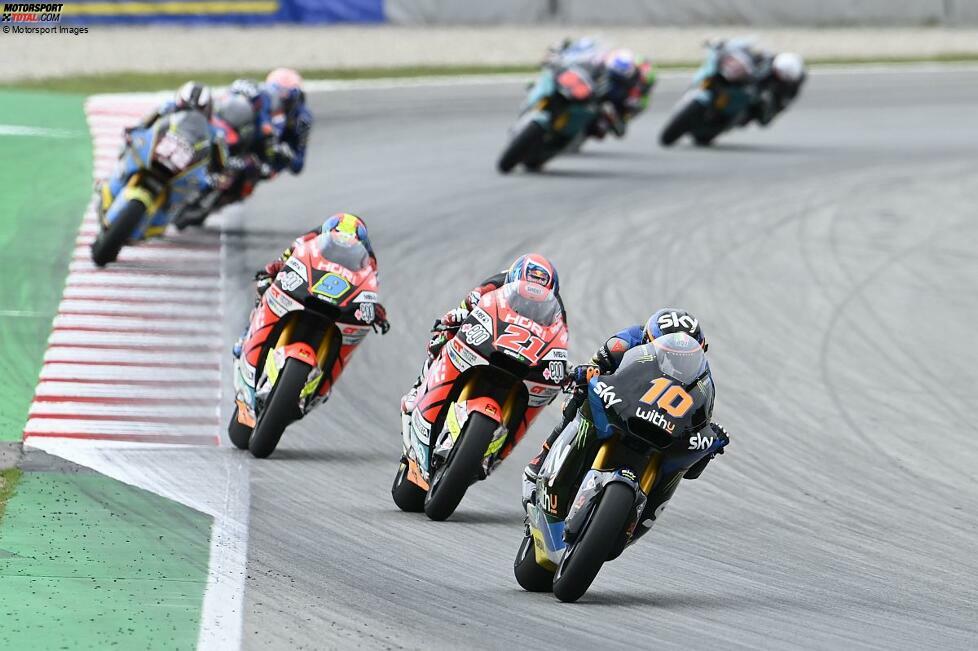 2020 wird Marinis beste Moto2-Saison. Er gewinnt drei Rennen und zählt zu den WM-Anwärtern. Zwei schwache Rennen in Le Mans und Aragon kosten ihm am Ende die entscheidenden Punkte. Neun Zähler fehlen auf Enea Bastianini. Marini wird Moto2-Vizeweltmeister.