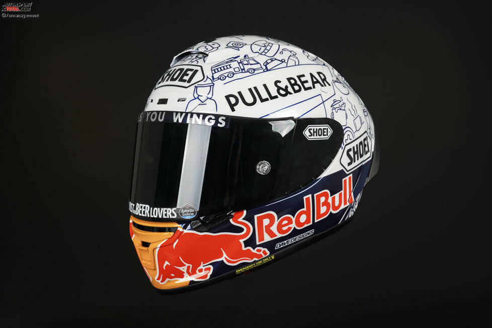 Der Helm von Alex Marquez.