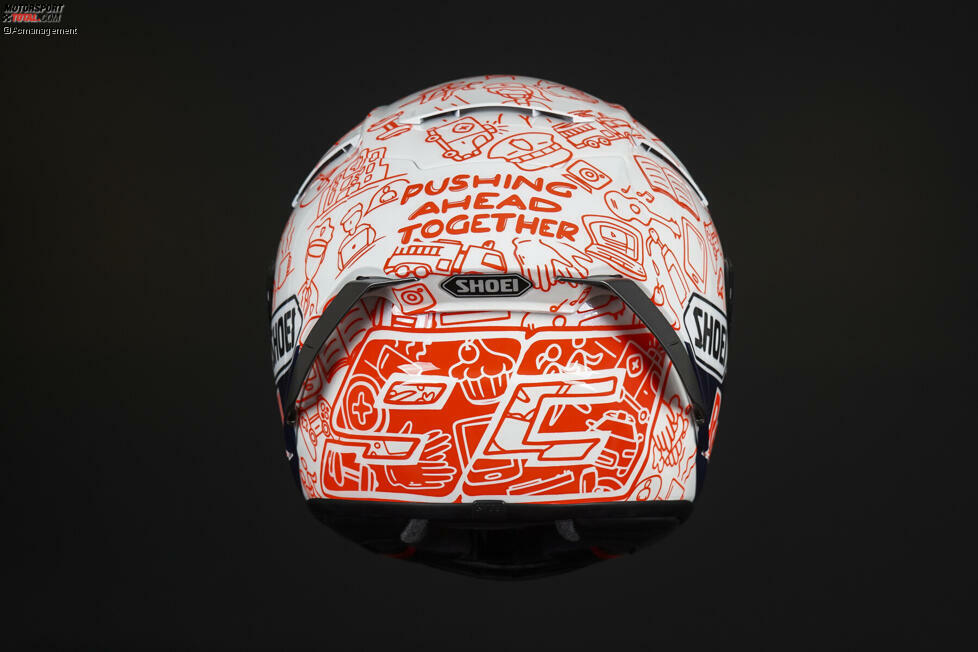 Der Helm von Marc Marquez.