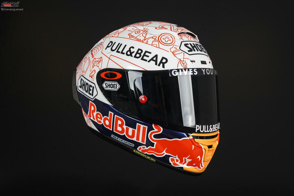 Der Helm von Marc Marquez.