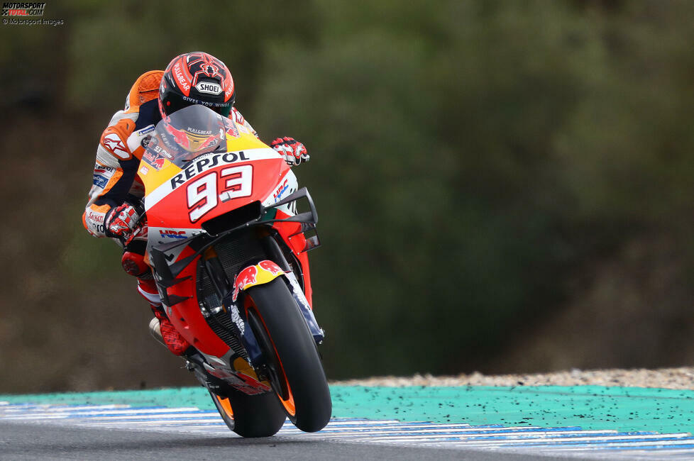 Platz 1 - Marc Marquez (64 Poles): Der Spanier schreibt die Geschichtsbücher im Rekordtempo um. Bei 155 MotoGP-Rennen hat er 64 Mal den besten Startplatz erobert. Das entspricht einer Rate von 41 Prozent! Auch die Anzahl seiner Siege ist mit 59 sehr hoch. Sechsmal sichert sich Marquez den WM-Titel in der Königsklasse.