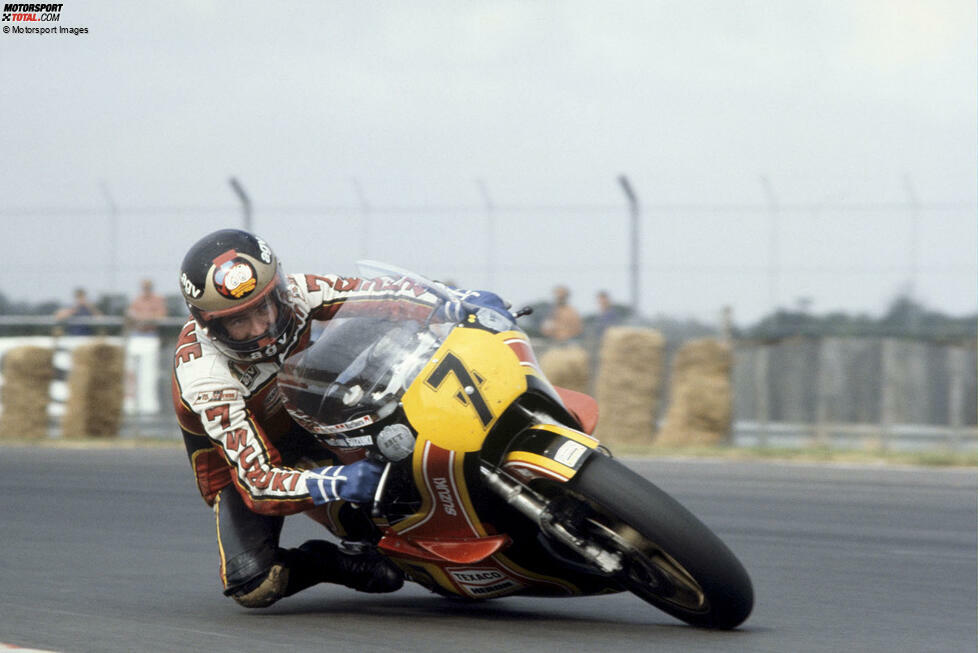 Platz 10 - Barry Sheene (19 Poles): In den 1970er-Jahren ist der Brite eine populäre Person in der Popkultur. Zwischen 1974 und 1984 fährt Sheene in der 500er-Klasse und wird zweimal Weltmeister (1976, 1977). Er gewinnt 19 Rennen in der Königsklasse.