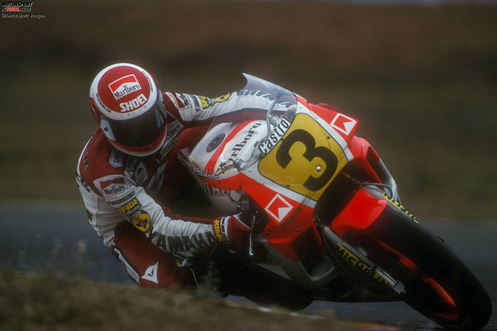 Eddie Lawson: 500er-Weltmeister mit Yamaha in den Jahren 1984, 1986, 1988 sowie 1989 mit Honda