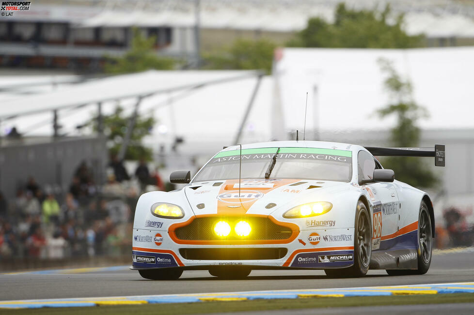 Auch in der GTE Am ist diesmal nicht viel zu holen. Fast hätte es jedoch eine Titelverteidigung bei den 24 Stunden von Le Mans gegeben, wenn nicht Paul Dalla Lana den Vantage in der Ford-Schikane in der letzten Stunde rausgefeuert hätte. Das tut weh...