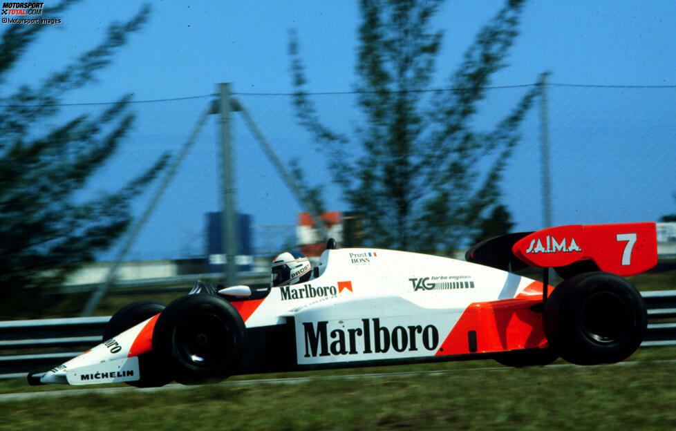 Sieger: Alain Prost auf McLaren.