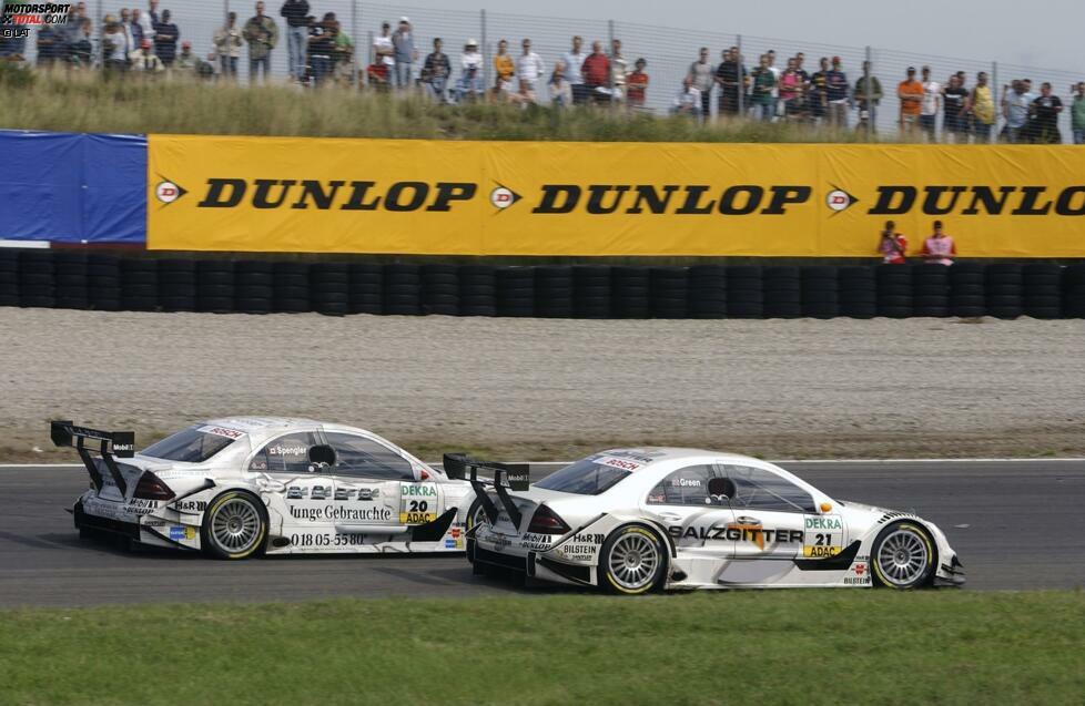 Trotz der mäßigen Saison gibt Mercedes Spengler die Chance, 2005 im DTM-Jahreswagen des Persson-Teams sein Talent zu zeigen. Teamkollege Green ist erneut besser und wird knapp hinter Mika Häkkinen Sechster in der Meisterschaft, Spengler holt einen sechsten Platz und wird 15. Niemand glaubt, dass er ein Jahr später um den Titel fährt.