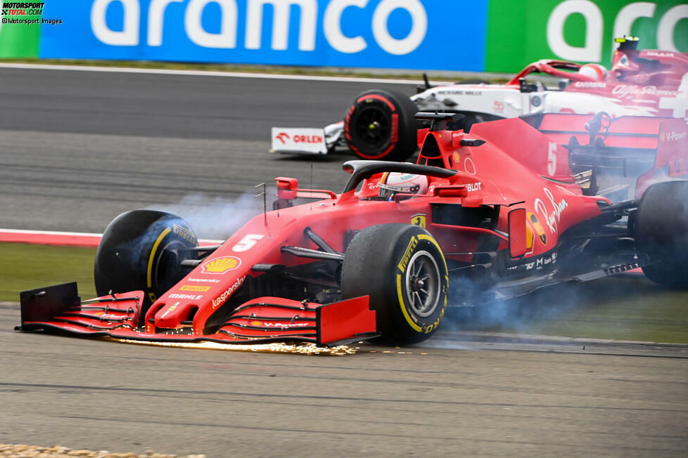 Sebastian Vettel (5): Zumindest hat er - anders als Albon und Räikkönen - nicht das Rennen eines anderen Piloten ruiniert. Trotzdem war das wieder nix. Im Qualifying und Rennen klar langsamer als der Teamkollege, dazu der Dreher in Kurve 1 beim Überholversuch gegen Giovinazzi - und am Ende wieder keine Punkte.