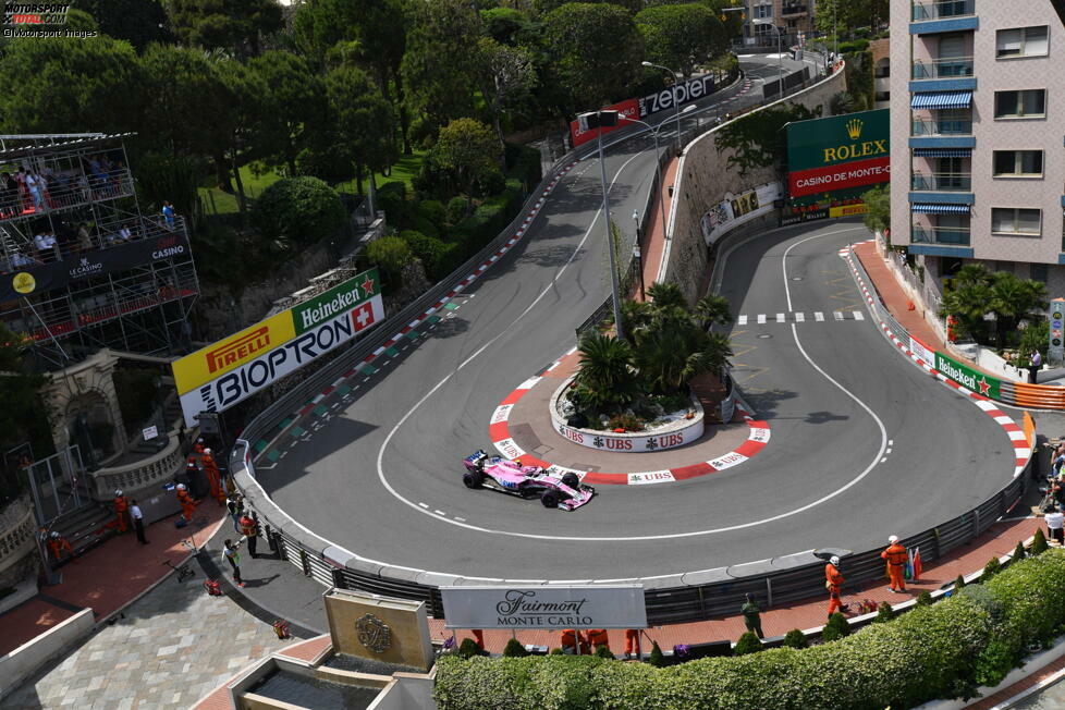 ... Perez und Ocon gehen auch 2018 Seite an Seite an den Start. Mit P6 in Monte Carlo setzt Ocon dabei ein Glanzzeichen, das er noch drei weitere Male schafft.