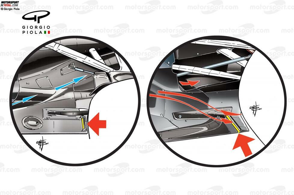 Mark Webbers Sieg in Monaco wird heiß diskutiert: Die Gegnerteams sind mit dem Design des Unterbodens vor den Hinterreifen nicht einverstanden. Laut Reglement dürfen keine voll eingeschlossenen Löcher im Unterboden sein, doch Red Bull hat genau das gemacht. Bis dahin umgeht ein Schlitz in der Seite das Reglement.