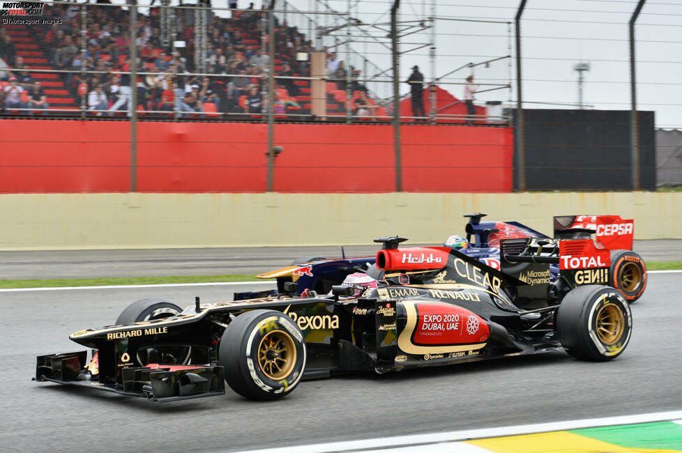 Flop: Heikki Kovalainen. Nach drei Jahren im Hinterfeld darf er Kimi Räikkönen bei Lotus vertreten, holt aber nur zwei Mal P14 in zwei Rennen. Teamkollege Romain Grosjean wird einmal Zweiter. Und Kovalainen bekommt keine weitere Formel-1-Chance.