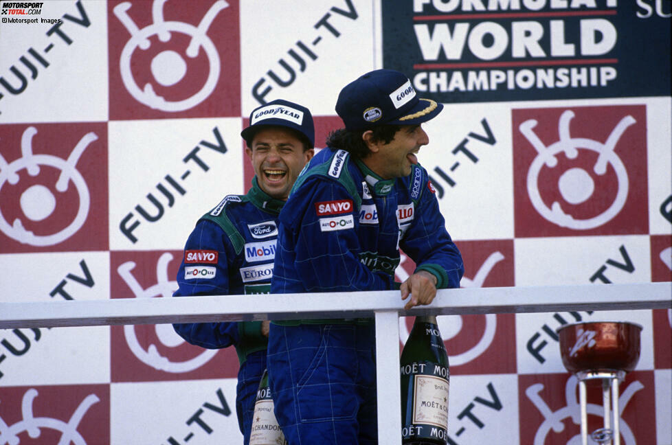 Top: Roberto Moreno. 1990 fährt er für EuroBrun nur hinterher, verpasst oft das Qualifying. Als Ersatz von Alessandro Nannini (Arm abgetrennt bei Hubschrauber-Crash!) bei Benetton aber wird er auf Anhieb Zweiter in Japan, hinter Teamkollege Nelson Piquet - und 1991 Stammfahrer bei Benetton.