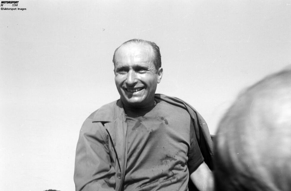 Nürburgring 1957: Einer aber übertrifft sie alle, denn Juan Manuel Fangio kommt auf insgesamt 20 Siege als über 40-Jähriger!