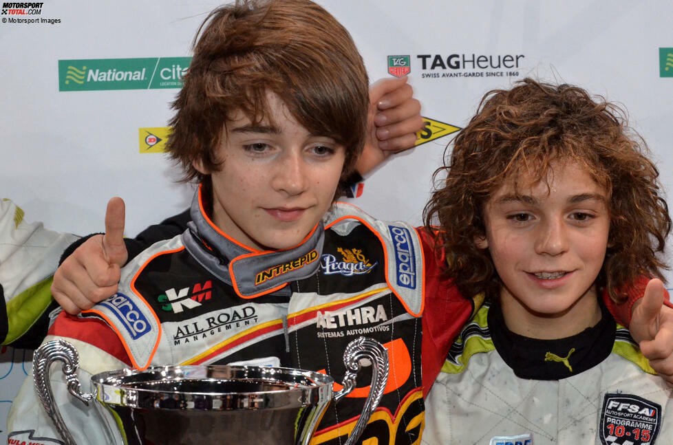 Charles Leclerc (2011, links im Bild, noch im Kartsport)