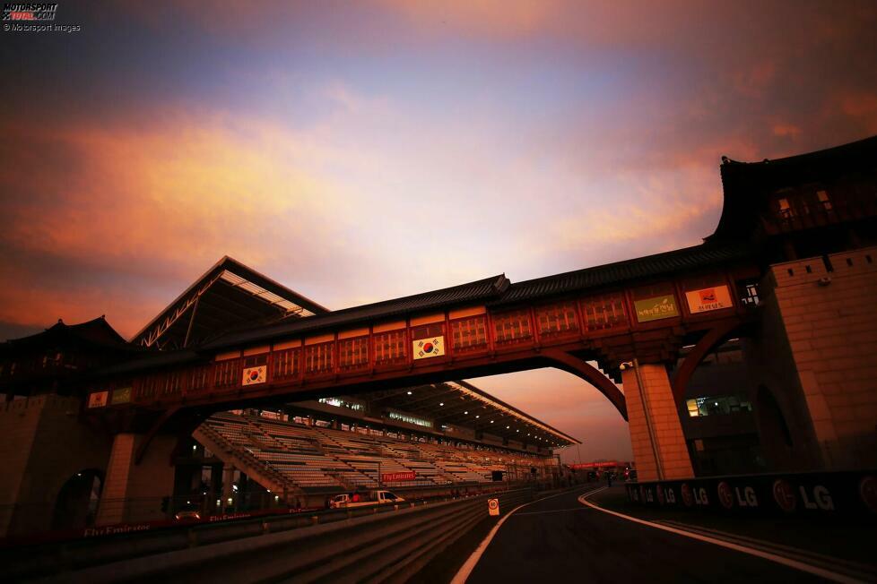 2013: Der Korea International Circuit ist zum vierten und letzten Mal Formel-1-Gastgeber. Der Plan, die Rennstrecke in eine noch zu bauende 