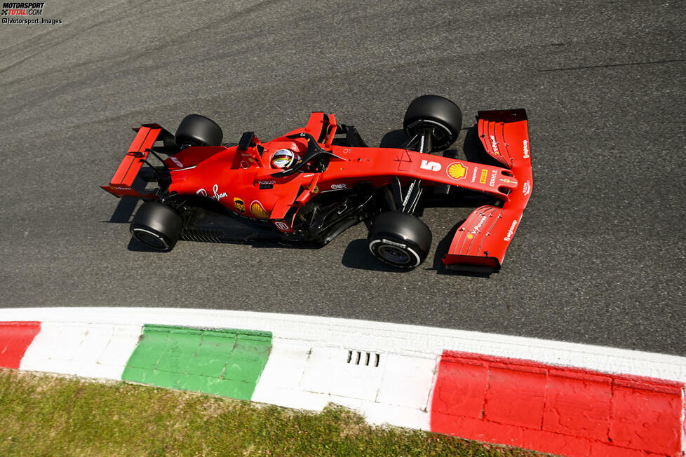 Zum Vergleich: Das leuchtend helle Rot ist die Standard-Farbe von Ferrari in der Formel-1-Saison 2020.