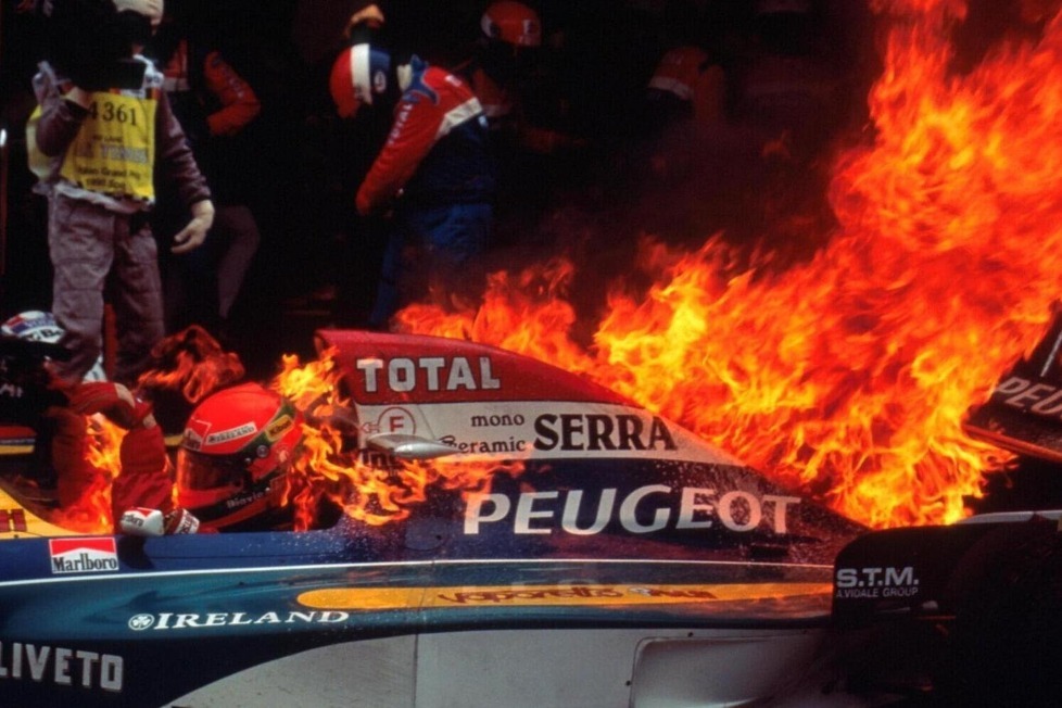 Spektakuläre Bilder von Feuerunfällen aus der jüngeren Vergangenheit der Formel 1, die in den meisten Fällen überaus glimpflich ausgegangen sind