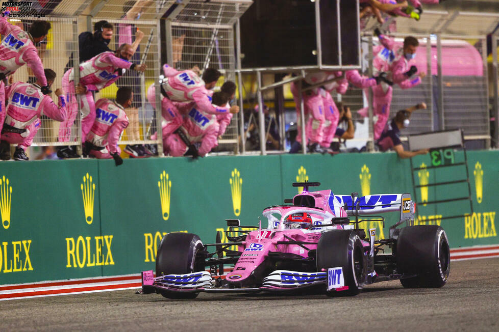 6. Racing Point - Letzter Sieg: Großer Preis von Sachir 2020 mit Sergio Perez