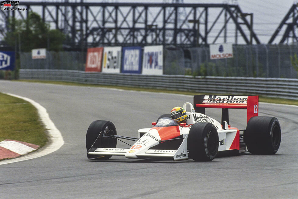 Ähnliches Spiel in Kanada: Wieder dominiert McLaren, wieder gibt es einen Doppelsieg. Teamintern steht dieses Mal allerdings Senna vorne. Der Vorsprung auf die Konkurrenz: knapp 50 Sekunden.