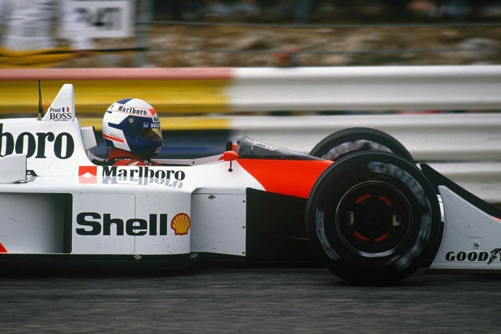 McLaren in der Formel-1-Saison 1988: Ayrton Senna und Alain Prost machen den MP4/4 zum erfolgreichsten Formel-1-Rennauto aller Zeiten!