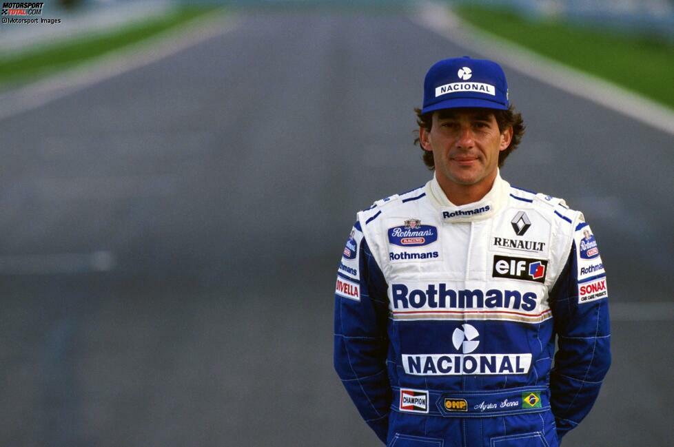 Williams-Fahrer Senna verunglückt beim San-Marino-Grand-Prix 1994 in Imola tödlich, ...