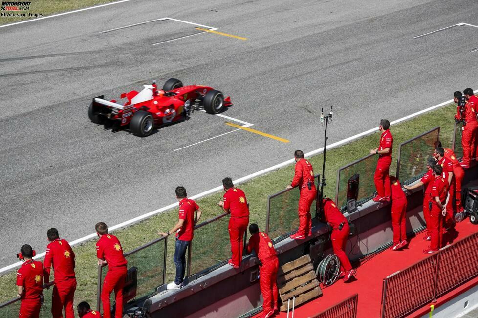 Mick Schumacher im Ferrari F2004