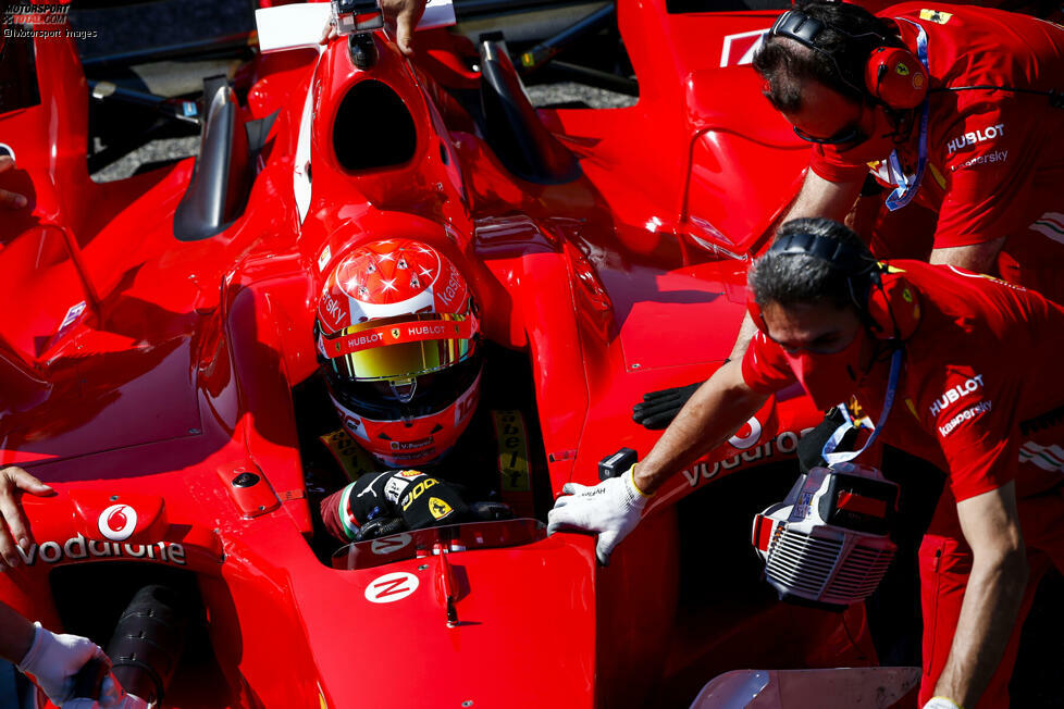 Mick Schumacher im Ferrari F2004