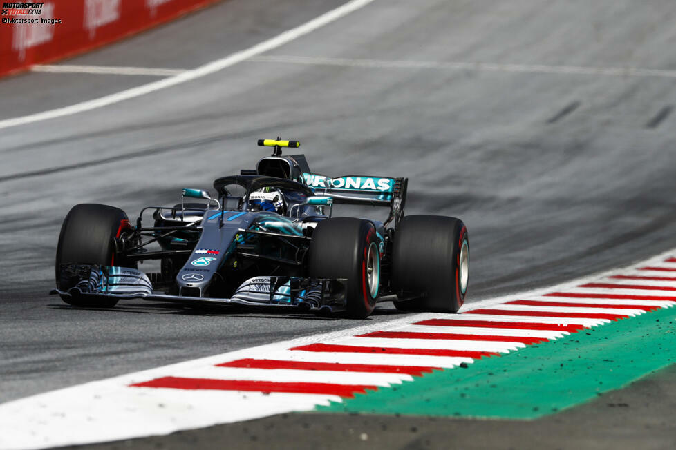 1:03.130 Minuten: Valtteri Bottas (Mercedes), Spielberg 2018