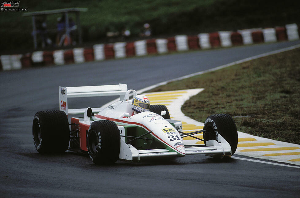 #31: Bertrand Gachot (Coloni): Der Belgier fuhr 1990 kein einziges Formel-1-Rennen, weil er jedes Mal schon im Qualifying oder gar im Vorqualifying scheiterte.