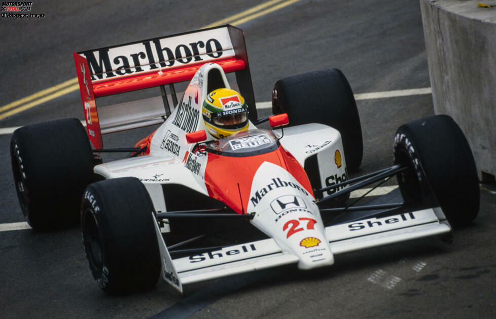 #27: Ayrton Senna (McLaren): Für den Brasilianer war es das Jahr der Revanche. Nach dem verlorenen Titelkampf gegen Teamkollege Alain Prost durch die Kollision in Suzuka 1989 legte es Senna 1990 wiederum in Suzuka seinerseits auf eine Kollision an. Ergebnis: sein zweiter WM-Titelgewinn nach 1988.