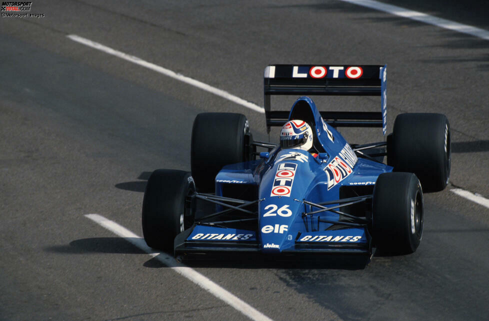 #26: Philippe Alliot (Ligier): Ähnlich lief es für den Teamkollegen aus Frankreich, der ebenfalls den Sprung in die Punkteränge verfehlte, allerdings deutlicher als Larini.
