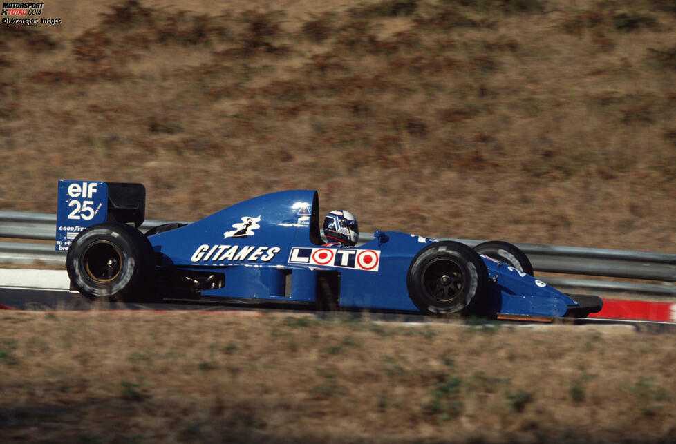 #25: Nicola Larini (Ligier): Zweimal hätte er als Siebter fast gepunktet, mehr aber auch nicht. Bei nur drei Ausfällen in 16 Rennen kam nichts Zählbares rum für den Italiener.
