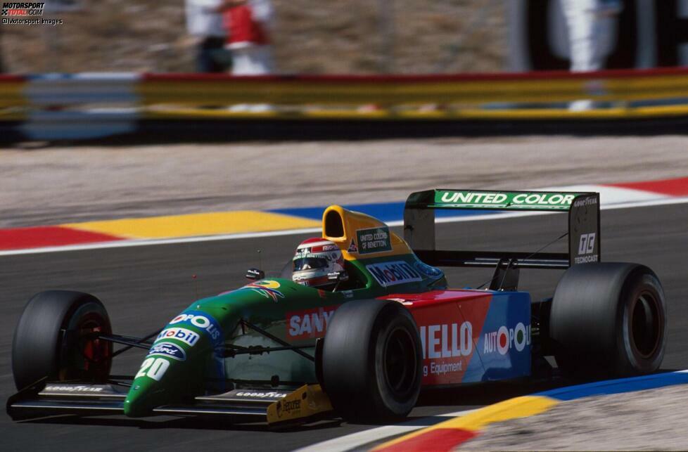 #20: Nelson Piquet (Benetton): Der Ex-Champion aus Brasilien führte hinter dem Spitzenduo das breite Formel-1-Mittelfeld an. Die letzten beiden Saisonsiege gingen an ihn, nebst WM-Rang drei.
