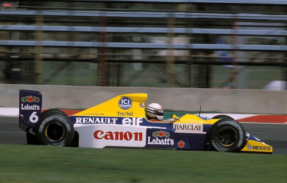 #6: Riccardo Patrese (Williams): Der Italiener unterlag im Teamduell gegen Thierry Boutsen nur knapp und wurde WM-Siebter, kam aber ebenfalls auf einen Saisonsieg.