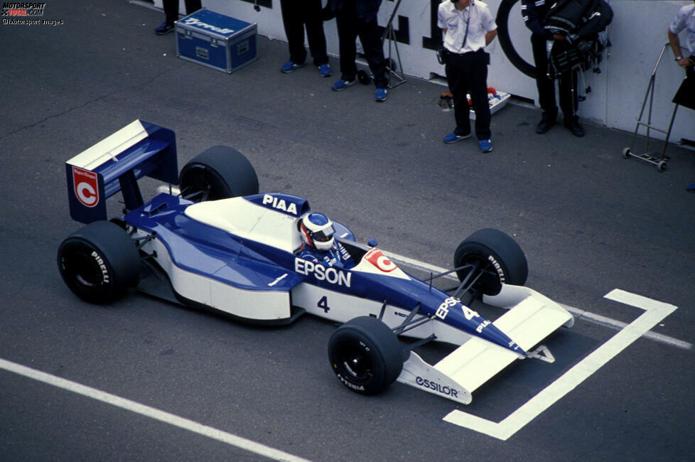 #4: Jean Alesi (Tyrrell): Führungsrunden und Platz zwei beim Auftakt in Phoenix, dazu ein weiterer zweiter Platz in Monte Carlo und noch einmal ein WM-Punkt in Imola: Alesi aus Frankreich war ein Senkrechtstarter der Saison 1990 und holte am Ende P9 in der WM.