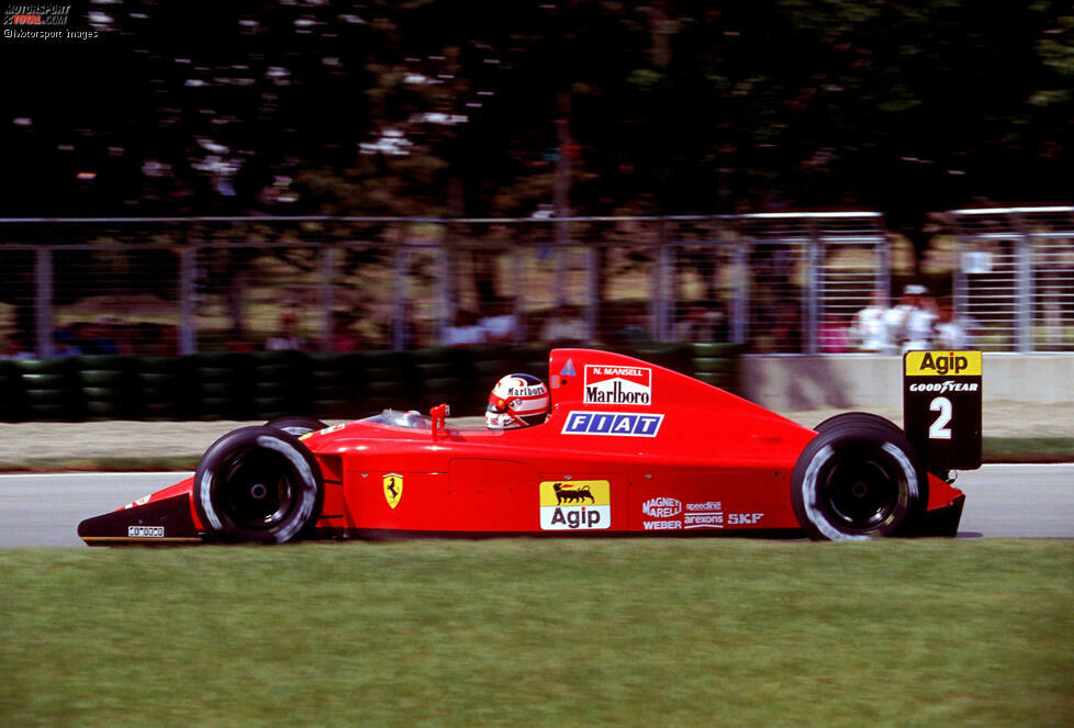#2: Nigel Mansell (Ferrari): Der Brite machte im Stallduell gegen Alain Prost kaum einen Stich, schaffte mit dem Ferrari 641 aber immerhin einen Saisonsieg. Das ergab am Ende WM-Rang fünf.