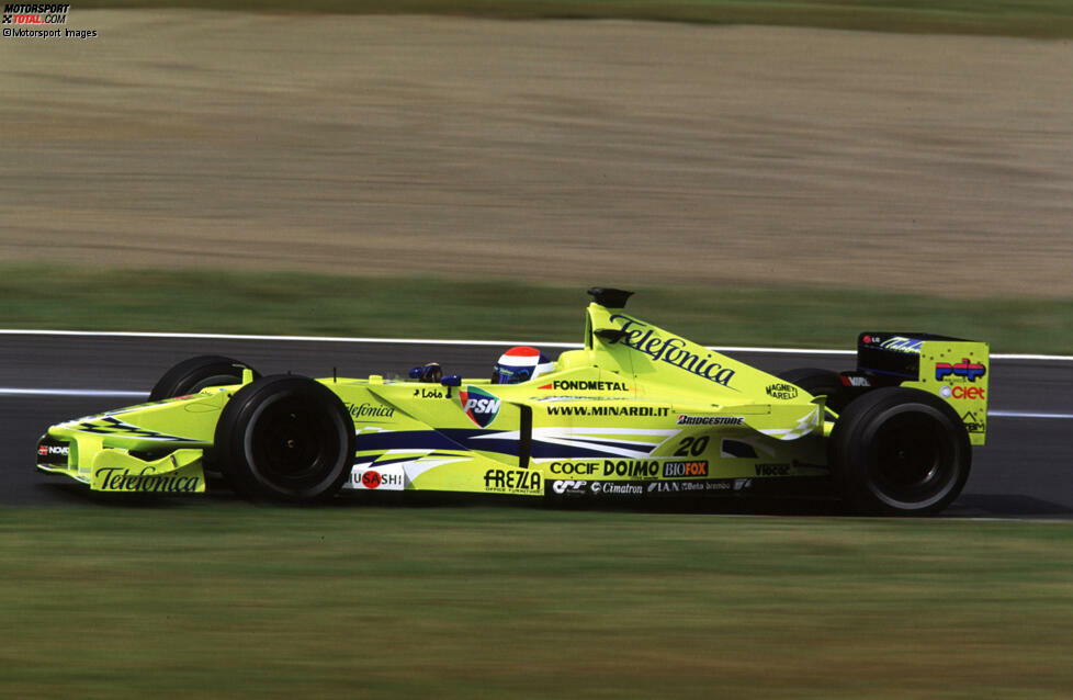 #20: Marc Gene (Minardi): Zwei achte Plätze sind das Höchste der Gefühle für den Spanier in seinem zweiten Minardi-Jahr. Wenigstens den Teamkollegen lässt er hinter sich, dazu beide Prost-Fahrer.
