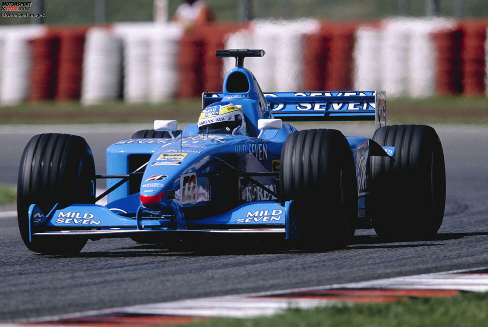 #11: Giancarlo Fisichella (Benetton): Ein zweiter Platz in Brasilien sowie zwei dritte Plätze in Monaco und Kanada verhelfen dem Italiener zu Rang sechs in der Fahrerwertung. Fisichella trägt Benetton quasi im Alleingang durch das Jahr.